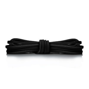 Кожаные шнурки Saphir 120см. (702 черный)