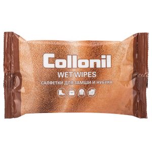 Салфетки для ухода за нубуком и замшей Collonil Wet Wipes, 15 шт.