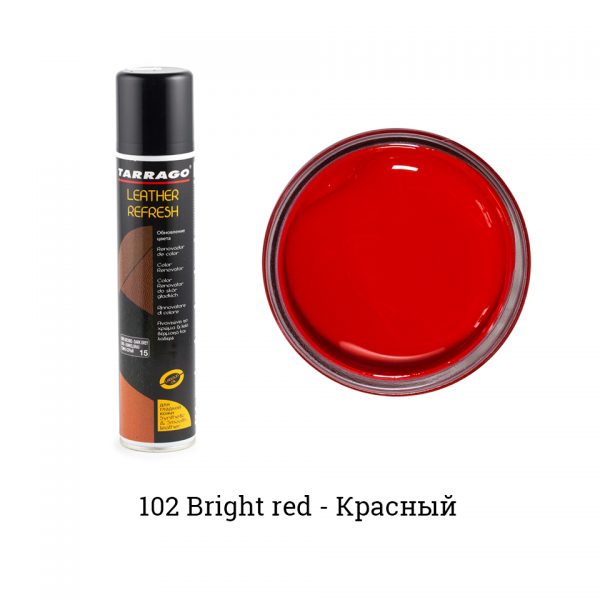 Аэрозоль-краситель для гладкой кожи Leather Refresh, 200мл. (bright red)