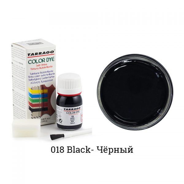 Укрывная краска Tarrago COLOR DYE, водно-восковая, 25мл. (черный)