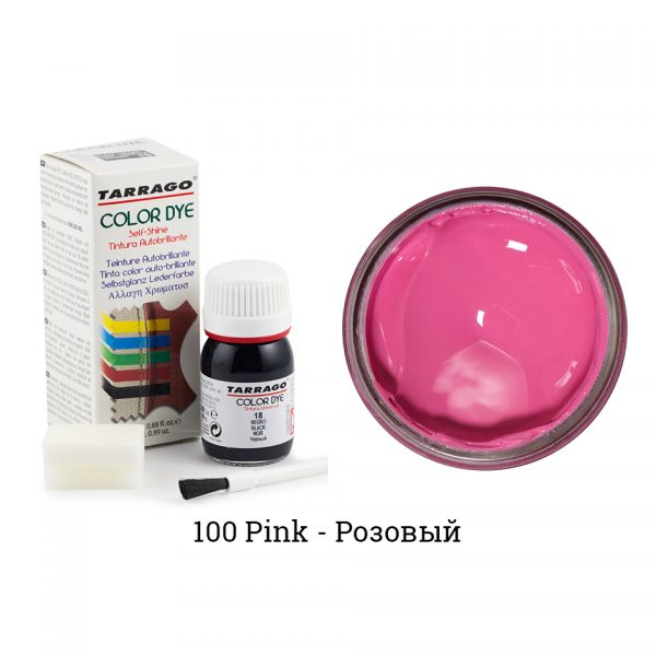 Укрывная краска Tarrago COLOR DYE, водно-восковая, 25мл. (розовый)