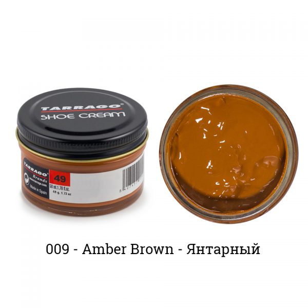 Крем Tarrago SHOE Cream 50мл. (amber brown)
