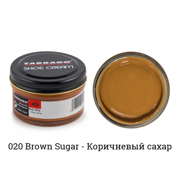 Крем Tarrago SHOE Cream 50мл. (brown sugar)