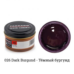 Крем Tarrago SHOE Cream 50мл. (dark burgundy)