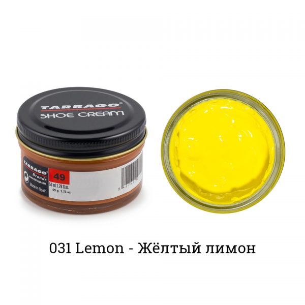 Крем Tarrago SHOE Cream 50мл. (lemon)