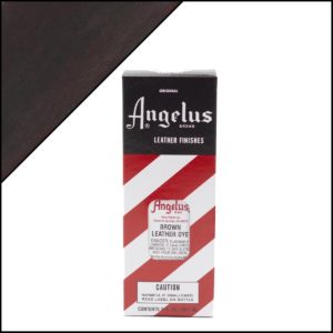Коричневая краска для кожаных кроссовок Angelus Leather Dye 3 oz – Brown 014