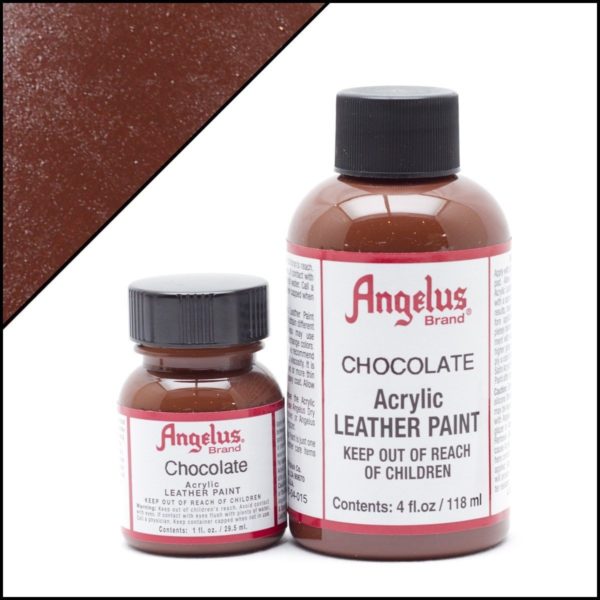 Коричневая краска для кроссовок Angelus 1 oz, укрывная – Chocolate 015