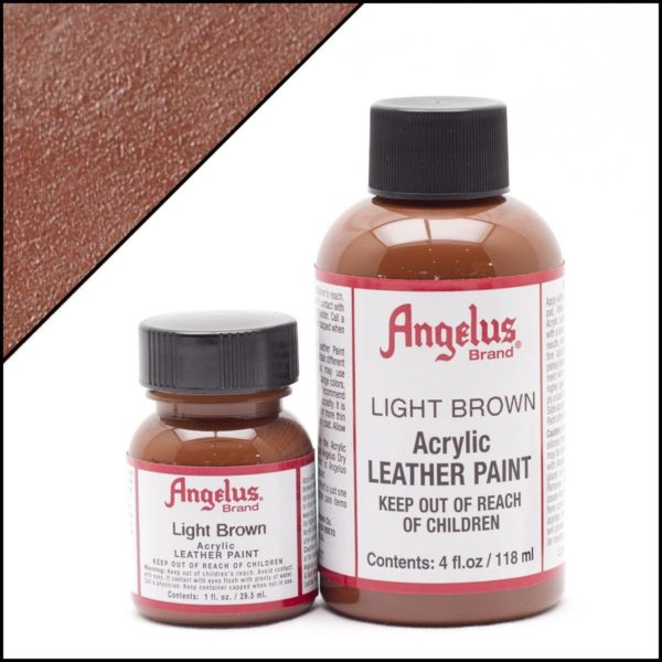 Светло-коричневая краска для кроссовок Angelus 1 oz, укрывная – Light Brown 021