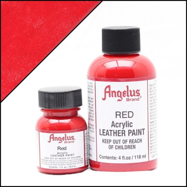 Красная краска для кроссовок Angelus 1 oz, укрывная – Red 064