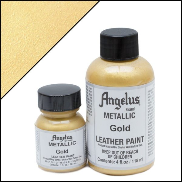 Золотая краска для кроссовок Angelus Metallic 1 oz – Gold 072