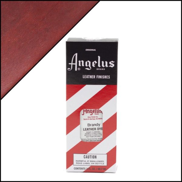 Коричневая краска для кожаных кроссовок Angelus Leather Dye 3 oz – Brandy 092
