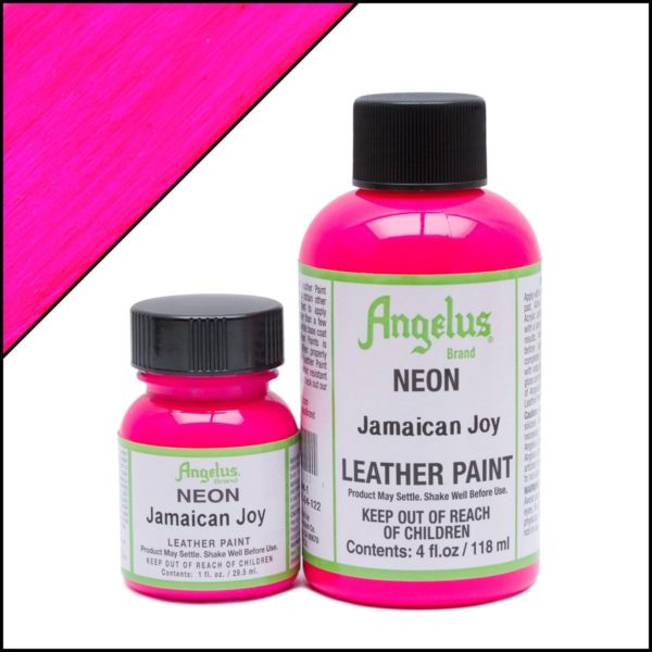 Кислотно-розовая фуксия краска для кроссовок Angelus Neon 1 oz – Jamaican Joy 122