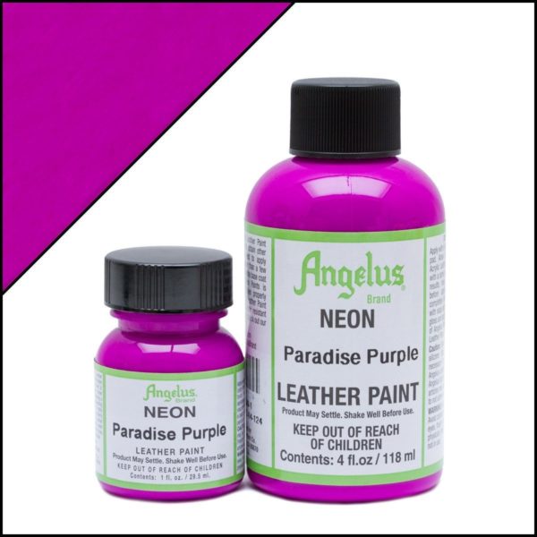 Кислотно-фиолетовая краска для кроссовок Angelus Neon 4 oz – Paradies Purple 124