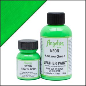 Кислотно-зеленая краска для кроссовок Angelus Neon 1 oz – Amazon Green 125