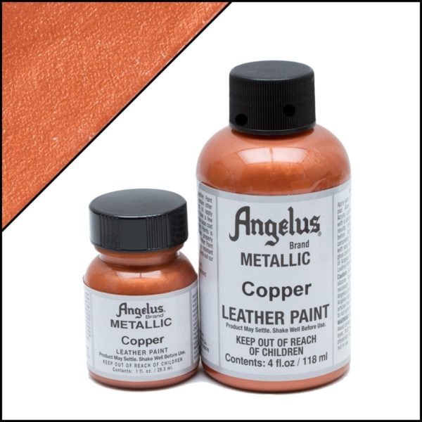 Медная краска для кроссовок Angelus Metallic 4 oz – Copper 141