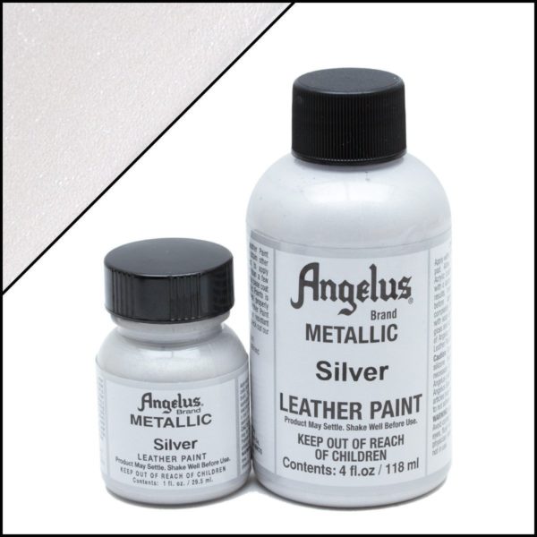 Серебряная краска для кроссовок Angelus Metallic 1 oz – Silver 150
