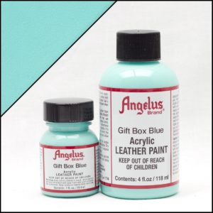 Светло-бирюзовая краска для кроссовок Angelus 4 oz, укрывная – Gift Box Blue 174
