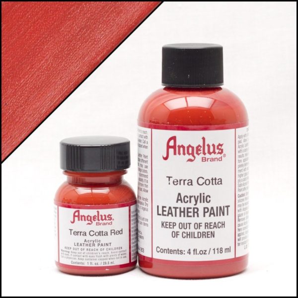 Рыжая краска для кроссовок Angelus 4 oz оттенка терракот, укрывная – Terra Cota 183