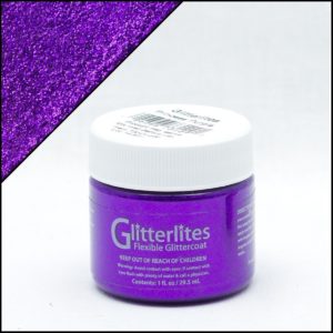 Фиолетовая краска для кроссовок с блёстками Angelus Glitter – Princess Purple 229