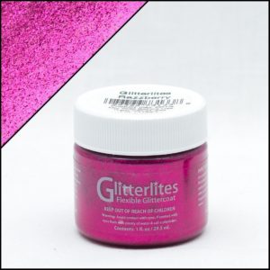 Розово-фуксийная краска для кроссовок с блёстками Angelus Glitter – Razzberry 233