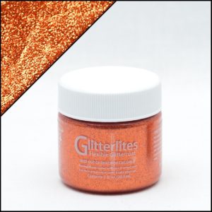 Оранжевая краска для кроссовок с блёстками Angelus Glitter – Orange Orange 236