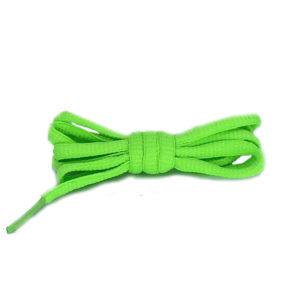 Шнурки овальные 120см – Кислотно зеленые