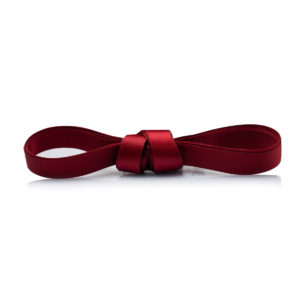 Атласные шнурки 100 см – Темно-красные