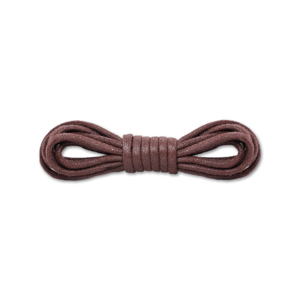 Круглые вощеные шнурки 120см – темно-коричневые