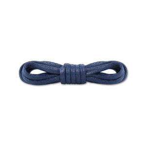 Круглые вощеные шнурки 90см- Синие