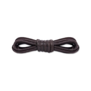 Круглые вощеные шнурки 90см- Темно коричневые