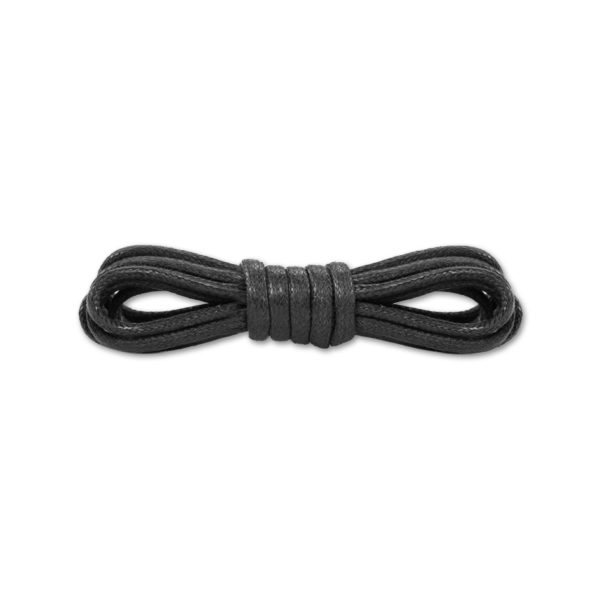 Круглые вощеные шнурки 90см- Черные