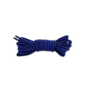 Круглые двухцветные шнурки 120см – Сине-черные