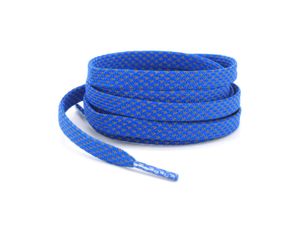 Светоотражающие шнурки плоские 120см – Голубые