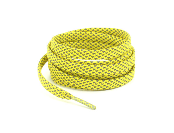 Светоотражающие шнурки плоские 120см – Желтые
