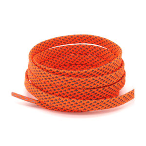 Светоотражающие шнурки плоские 120см – Кислотно оранжевые