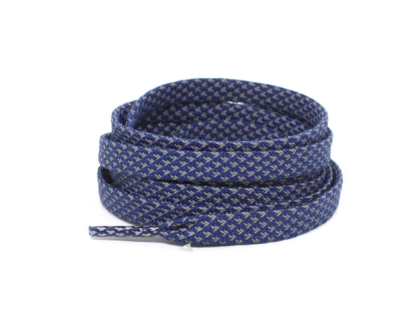 Светоотражающие шнурки плоские 120см – Синие