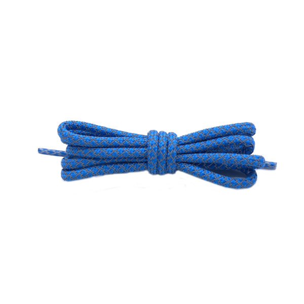 Круглые светоотражающие шнурки 120см – Голубые
