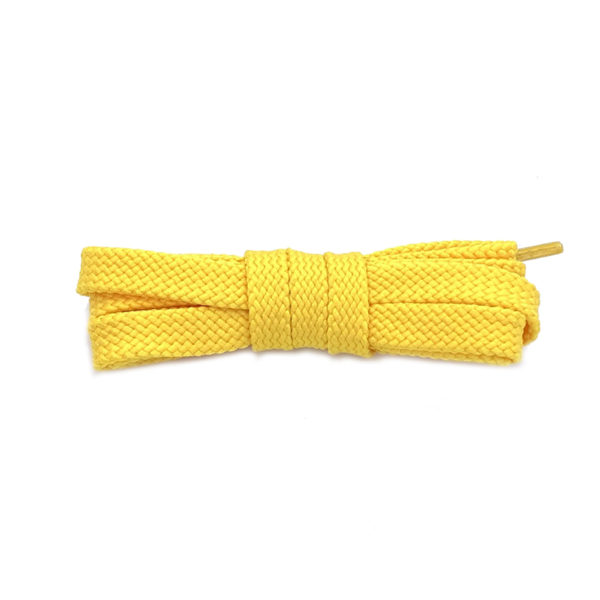 Плоские шнурки 120 см – Желтые