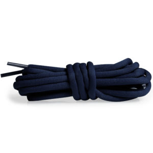 Круглые гладкие шнурки 120см – Темно-синий