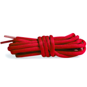 Круглые гладкие шнурки 120см – Красный