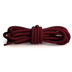 Круглые плетеные шнурки 150см – Бордовые