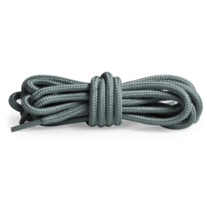 Круглые плетеные шнурки 120см – Светло-серый