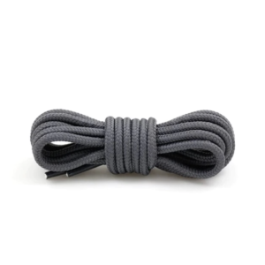 Круглые плетеные шнурки 120см – Серый