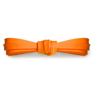 Плоские шнурки 120 см, ширина 9мм – Кислотно-оранжевые
