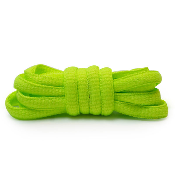 Шнурки овальные 120см – Желто-зеленые кислотные